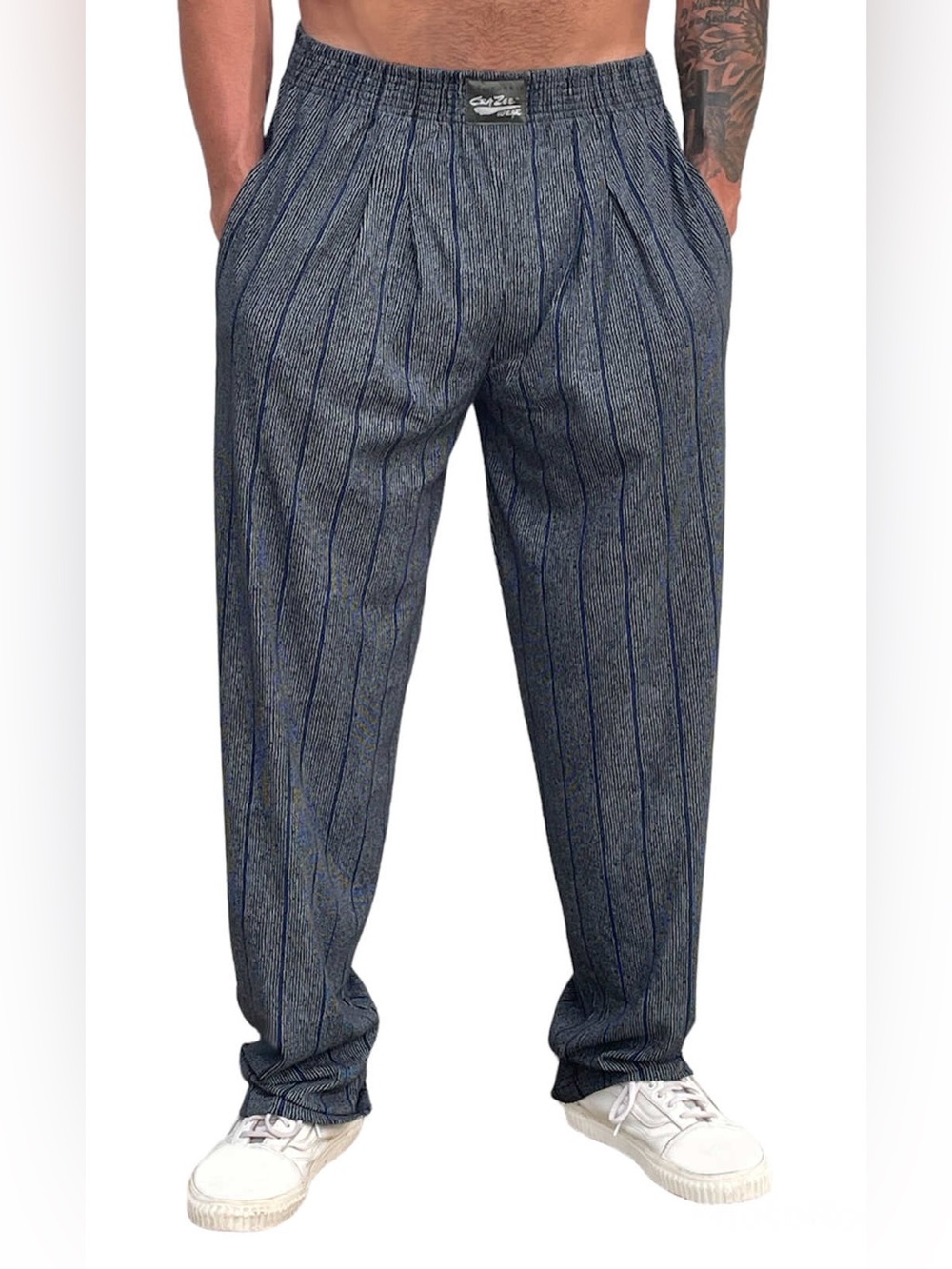 Men's 80s Crazee Wear Elastic Waist Trousers